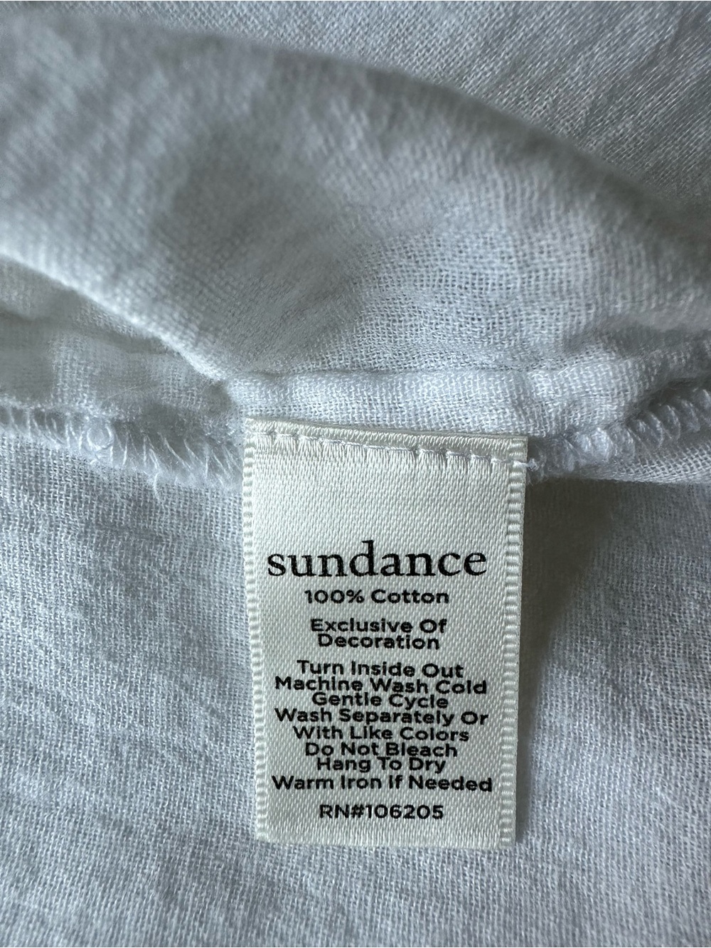 Sundance White Embroidered Peasant Blouse with Multicolor Floral Detail - Picture 8 of 10